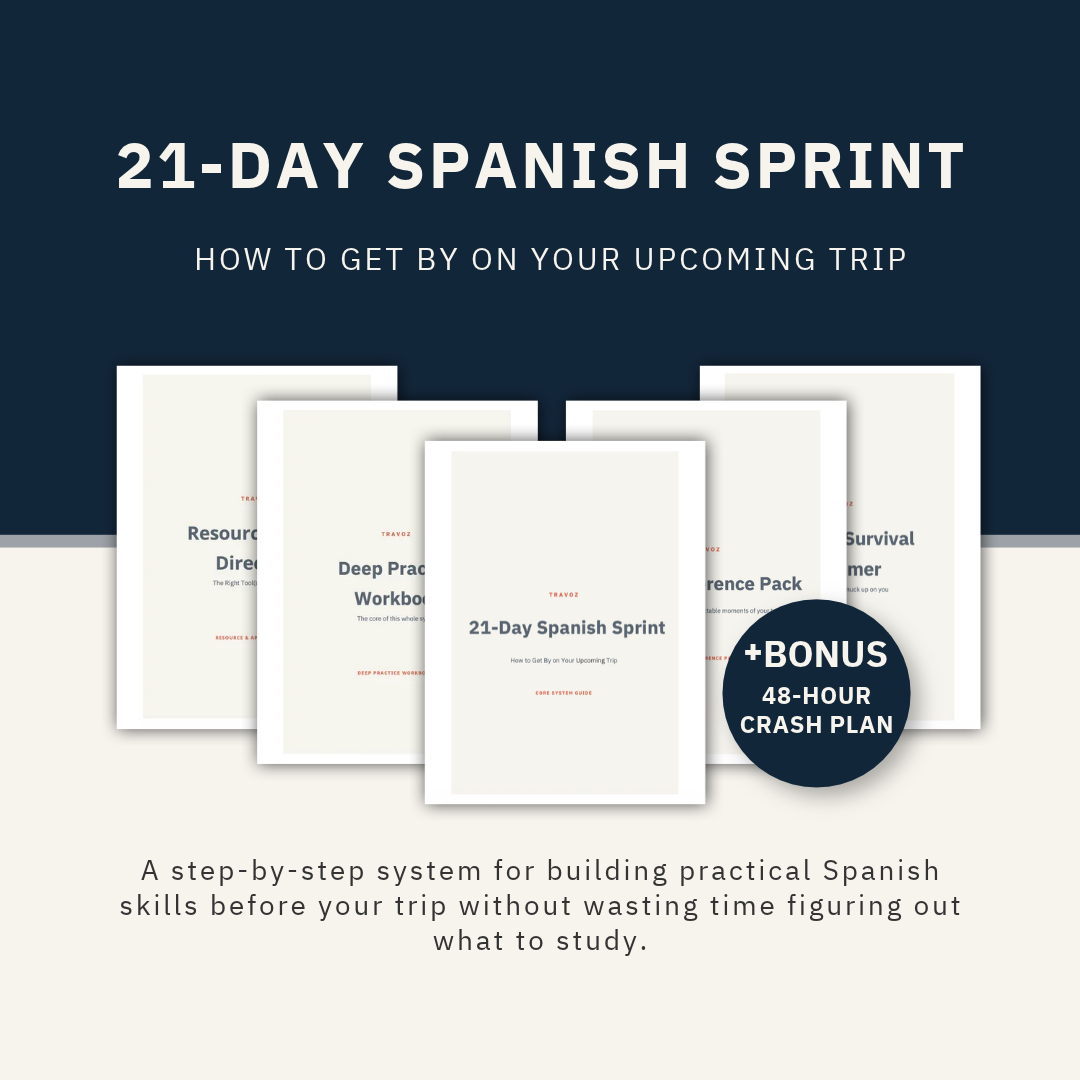 21-Day Spanish Sprint: How to Get By on Your Upcoming Trip