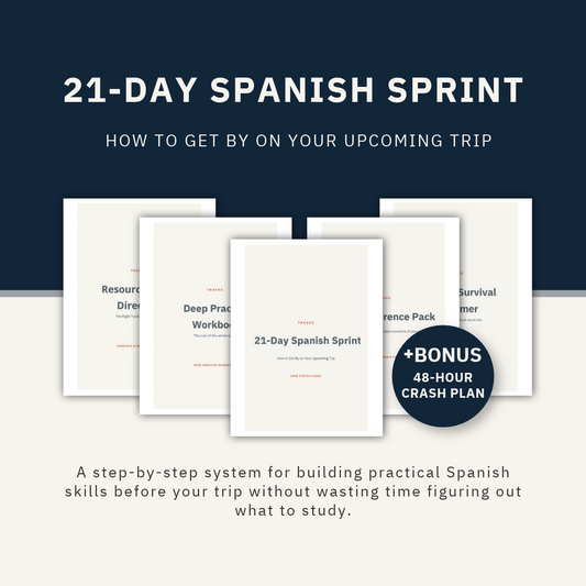 21-Day Spanish Sprint: How to Get By on Your Upcoming Trip